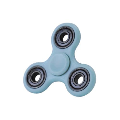 light blue fidget spinner